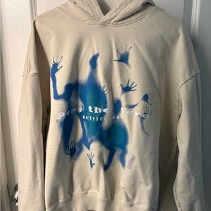 Aelfric Eden Cream and Blue Men's Sweater- “PRAY THE LORD”